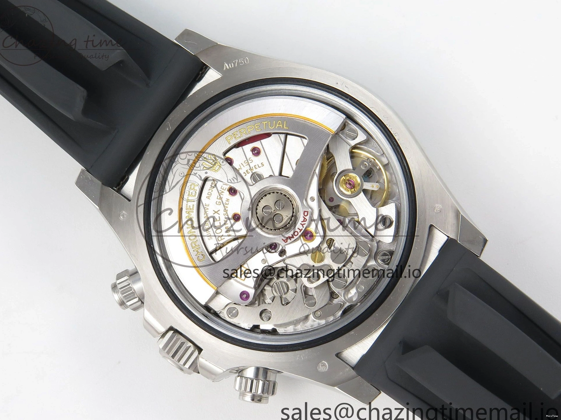 MiroTime 0122 Daytona 126519 VSF 1:1 Best Edition Black Silver Lume Dial on Oysterflex Strap VS4131 V2 (Weighted) DailyWear 324